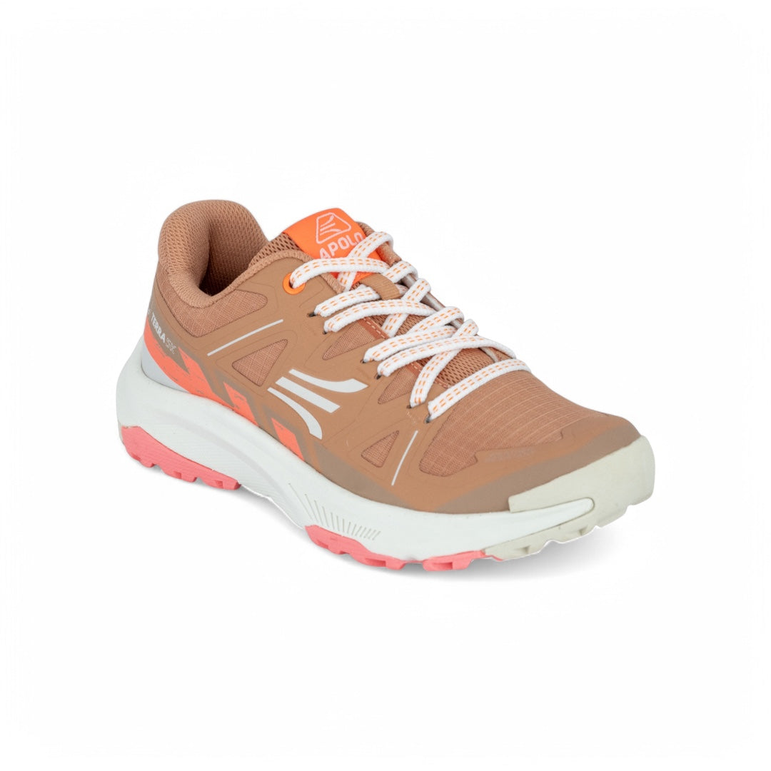 Tenis Trekking para Mujer – Comodidad y Agilidad en Beige y Naranja