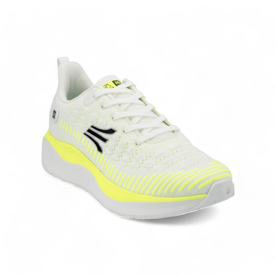 Tenis para Correr Mujer – Ligereza y Estilo en Blanco y Amarillo