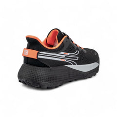 Zapatillas Trail Running Mujer – Estabilidad en Negro y Naranja