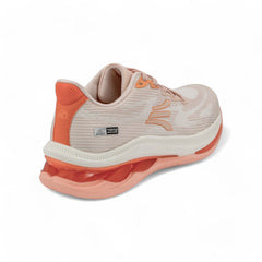 Tenis Running Mujer – Innovación y Confort en Beige y Naranja