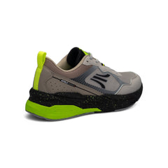 Tenis Deportivos para Hombre - Running y Trail - Gris con Verde