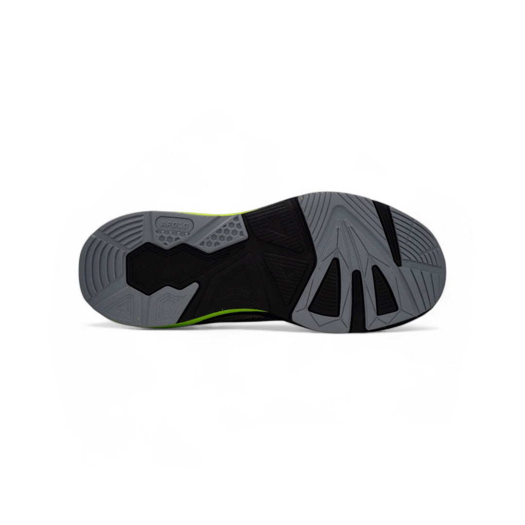 Tenis Deportivos para Hombre - Running y Trail - Gris con Verde