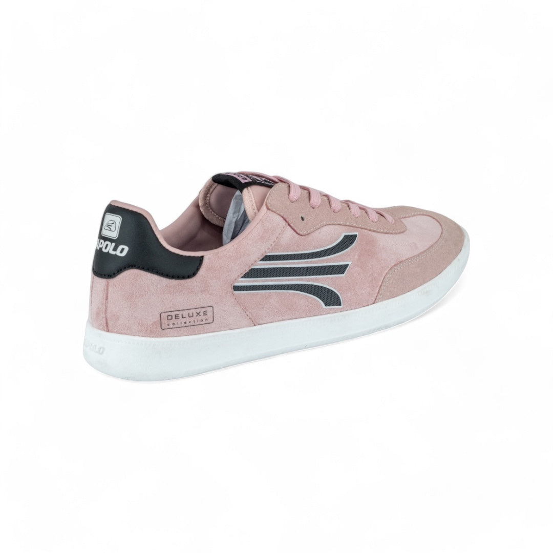 Tenis Casual Hombre - Estilo Urbano - Rosado con Negro