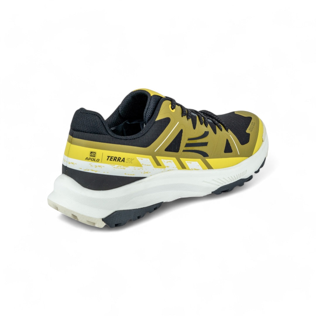 Zapatillas Trail Running Hombre - Amarillo con Negro - Alta Resistencia