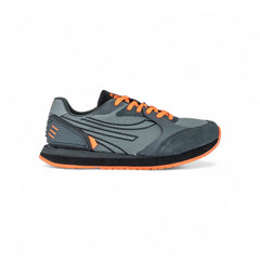 Tenis Urbanos Hombre - Gris con Naranja - Estilo Deportivo