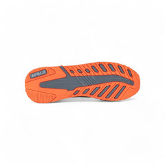 Tenis Urbanos Hombre - Gris con Naranja - Estilo Deportivo