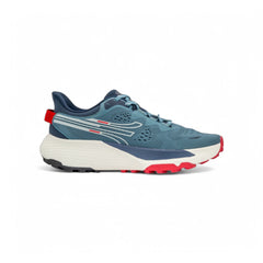 Tenis Trail Running Hombre - Azul con Rojo - Agarre Extremo