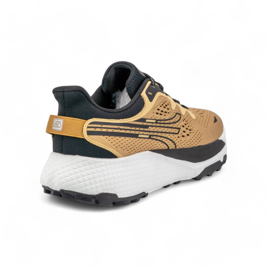 Tenis de Senderismo Hombre - Beige con Negro - Outdoor y Trekking