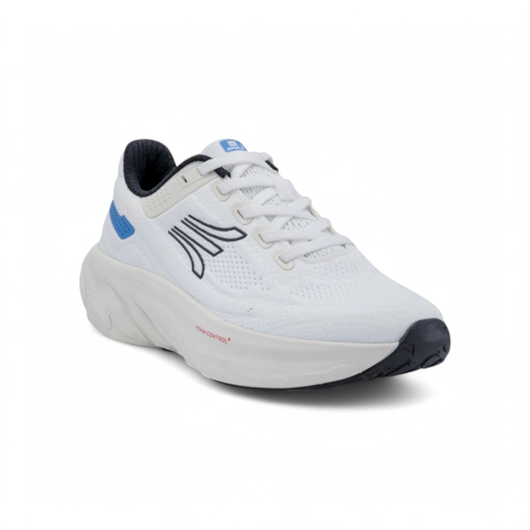 Tenis Running Hombre - Blanco con Azul - Ultra Livianos