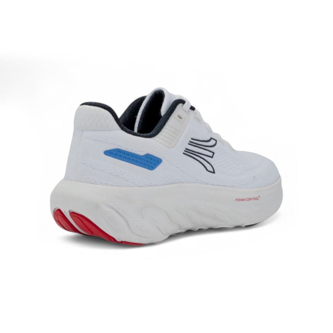 Tenis Running Hombre - Blanco con Azul - Ultra Livianos