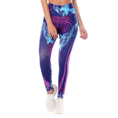 Leggings Deportivos Mujer Apolo - Estampado  Fucsia Azul