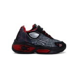 Tenis con Luces Junior Spider Gris Negro