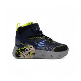 Tenis con Luces kids Dino Rockero Negro