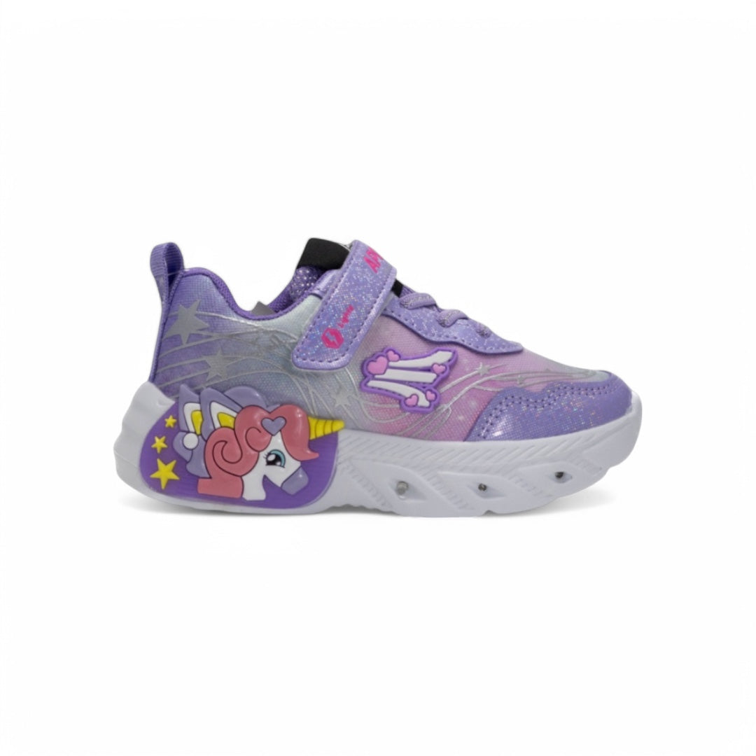 Tenis con Luces kids Unicornio Fucsia
