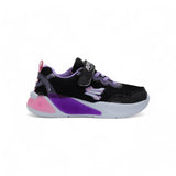 Tenis con Luces Junior Negro Morado