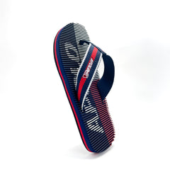 Chanclas Apolo Mujer Urbanas – Suela Texturizada Azul Blanca