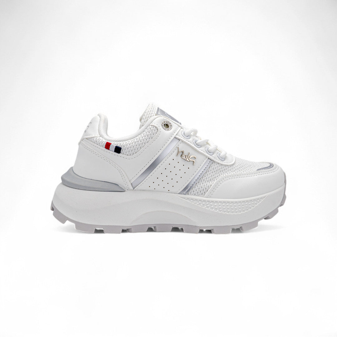 Tenis MIA para Mujer Classic Boost Blanco Plata