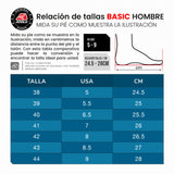 Tenis Hombre Basic - Negro Rojo